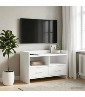 vidaXL TV Cabinet 71.5 x 33 x 47 cm White Engineered Wood
