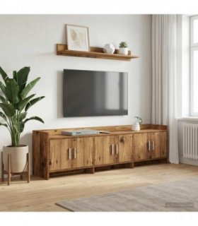vidaXL TV Cabinet 168 x 33 x 47 cm Old Wood Engineered Wood — V0672370227