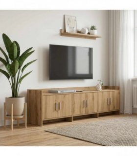 vidaXL TV Cabinet 168 x 33 x 47 cm Artisan Oak Engineered Wood — V0672370228