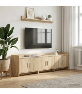 vidaXL TV Cabinet 168 x 33 x 47 cm Sonoma Oak Engineered Wood — V0672370229