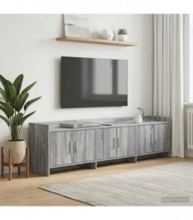 vidaXL TV Cabinet 168 x 33 x 47 cm Grey Sonoma Engineered Wood — V0672370231