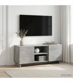 vidaXL TV Stand 90 x 34.5 x 40 cm Concrete Grey Engineered Wood — V0672370413