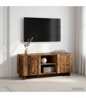 vidaXL TV Stand 90 x 34.5 x 40 cm Old Wood Engineered Wood — V0672370421