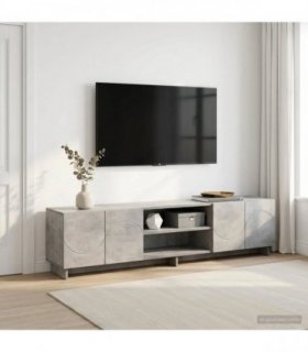 vidaXL TV Stand 180 x 34.5 x 40 cm Concrete Grey Engineered Wood — Size: 179.5 x 34.5 x 40 cm