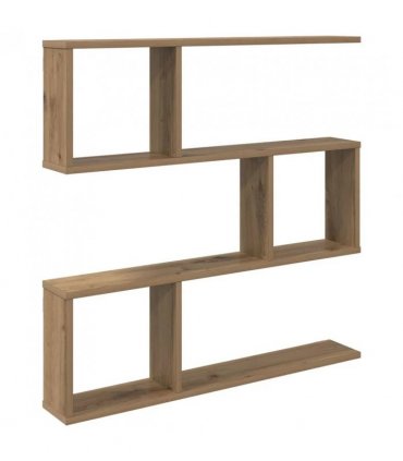 vidaXL Wall Shelf Artisan Oak 80 x 12 x 79.5 cm Engineered Wood — Model: Tall multi-tier design