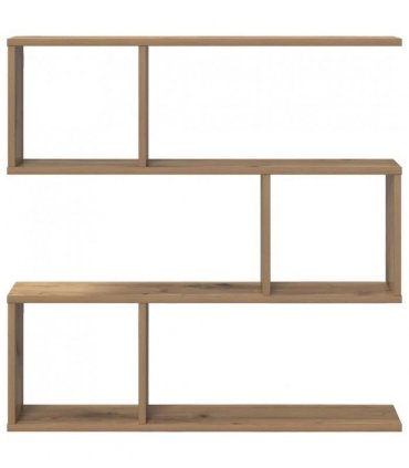 vidaXL Wall Shelf Artisan Oak 80 x 12 x 79.5 cm Engineered Wood — Model: Tall multi-tier design