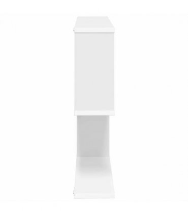 vidaXL Wall Shelf White 60 x 12 x 50.5 cm Engineered Wood — Model: Asymmetric shelf design