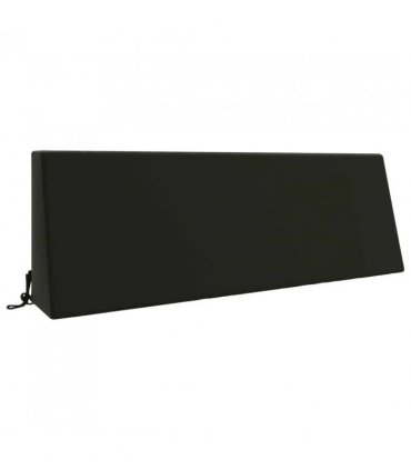 vidaXL Back cushion SOEST 100% Polyester Black 120 x 20 x 40 cm — V0672372256