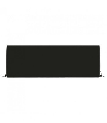 vidaXL Back cushion SOEST 100% Polyester Black 120 x 20 x 40 cm — V0672372256