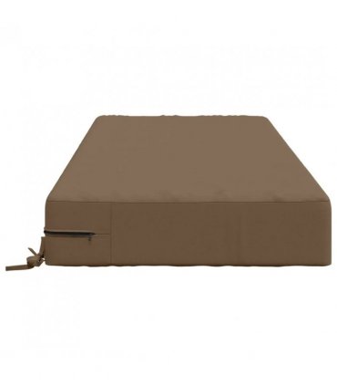 vidaXL Seat Cushion SOEST 100% Polyester Taupe 120 x 80 x 15 cm