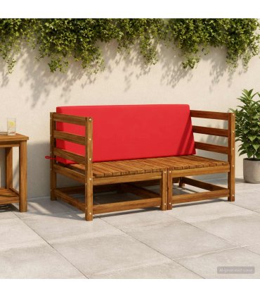 vidaXL Back cushion SOEST 100% Polyester Red 120 x 20 x 40 cm