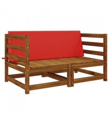 vidaXL Back cushion SOEST 100% Polyester Red 120 x 20 x 40 cm