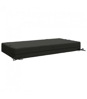vidaXL Seat Cushion SOEST 100% Polyester Anthracite 120 x 60 x 15 cm