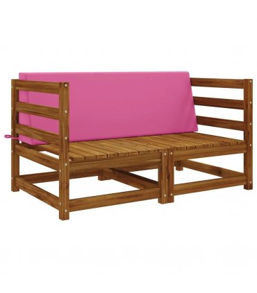 vidaXL Back cushion SOEST 100% Polyester Pink 120 x 20 x 40 cm