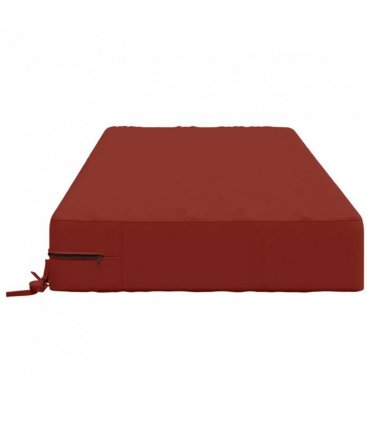 vidaXL Seat Cushion SOEST 100% Polyester Red 120 x 60 x 15 cm