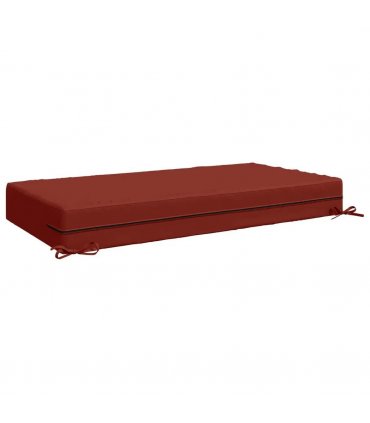 vidaXL Seat Cushion SOEST 100% Polyester Red 120 x 60 x 15 cm