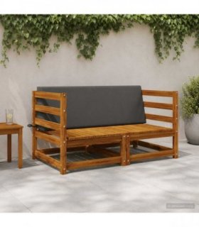 vidaXL Back cushion SOEST 100% Polyester Anthracite 120 x 20 x 40 cm