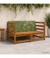 vidaXL Back cushion SOEST 100% Polyester Leaf design 120 x 20 x 40 cm