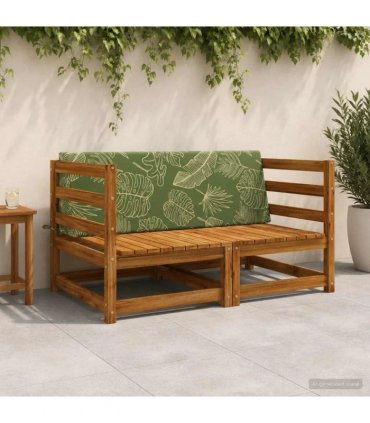 vidaXL Back cushion SOEST 100% Polyester Leaf design 120 x 20 x 40 cm