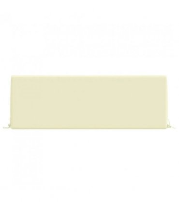 vidaXL Back cushion SOEST 100% Polyester Cream 120 x 20 x 40 cm — V0672372290