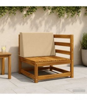 vidaXL Back cushion SOEST 100% Polyester Beige 60 x 20 x 40 cm