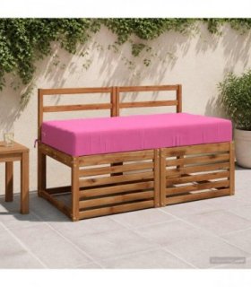 vidaXL Seat Cushion SOEST 100% Polyester Pink 120 x 60 x 15 cm