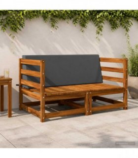 vidaXL Back cushion SOEST 100% Polyester Anthracite 120 x 20 x 40 cm — V0672372308