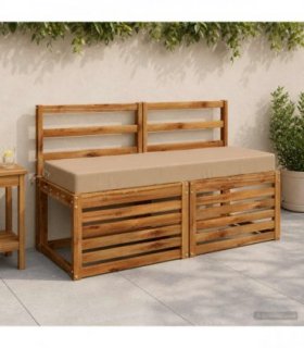 vidaXL Back Cushion SOEST 100% Polyester Sand 120 x 40 x 10 cm