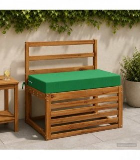 vidaXL Back Cushion SOEST 100% Polyester Green 70 x 40 x 10 cm