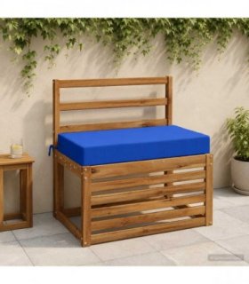vidaXL Back Cushion SOEST 100% Polyester Royal Blue 70 x 40 x 10 cm