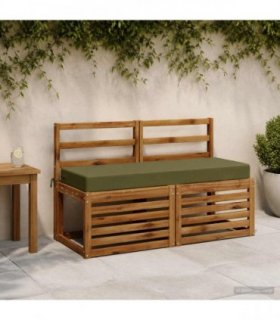 vidaXL Back Cushion SOEST 100% Polyester Olive Green 120 x 40 x 10 cm