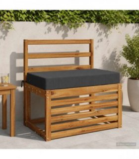 vidaXL Back Cushion SOEST 100% Polyester Anthracite 70 x 40 x 10 cm — V0672374107