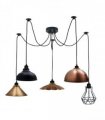 Retro Vintage Chandelier Ceiling Spider Light Industrial Pendant 5 Way DIY Lamp — Size: without bulb
