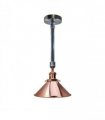 Industrial Retro Pendant Light Shade Suspended Ceiling Pipe Lights Metal Lamp UK — Size: without bulb