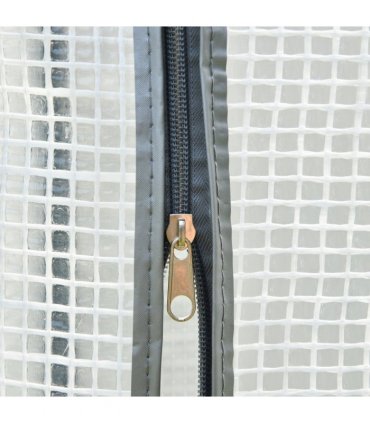 100 x 50 x 150cm Greenhouse w/ Zipper Roll-up Door Outdoor White