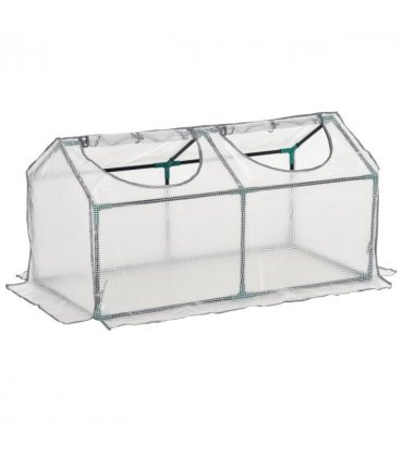 Greenhouse Plants Foil Tomato Vegetable House W/ 2 Windows White