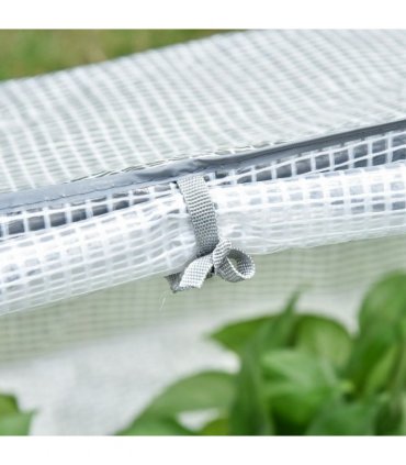 Greenhouse Plants Foil Tomato Vegetable House W/ 2 Windows White