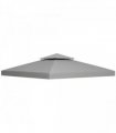 3 x 3(m) Gazebo Canopy Roof Top Replacement Cover Light Grey (TOP ONLY)