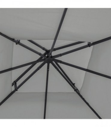 3 x 3(m) Gazebo Canopy Roof Top Replacement Cover Light Grey (TOP ONLY)