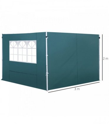 3m Gazebo Exchangeable Side Panel-Green