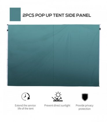 3m Gazebo Exchangeable Side Panel-Green