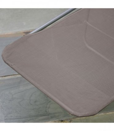 Sun Bed Chair Garden Lounger Recliner Adjustable Back Relaxer Chair Furniture - Coffee | UK — Colour: Brown