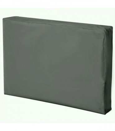Cushion Cover Replacement Patio Rattan Furniture Seat Cover Grey — Colour: Deep Grey
