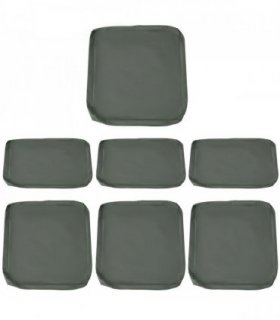 Rattan Garden Wicker Patio Furniture Cushion Cover Sofa Cover Replacement — Colour: Deep Grey