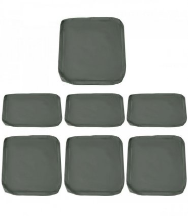 Rattan Garden Wicker Patio Furniture Cushion Cover Sofa Cover Replacement — Colour: Deep Grey