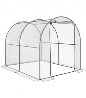 Walk in Transparent Greenhouse, Steel Frame, S size — Size: 2.5m x 2m x 2m