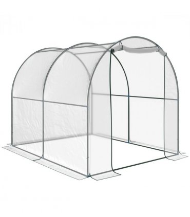 Walk in Transparent Greenhouse, Steel Frame, S size — Size: 2.5m x 2m x 2m