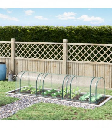 Mini Portable Gardening Flower Plants Greenhouse Warm House — Colour: Dark Green, Size: 350cm x 100cm x 80cm