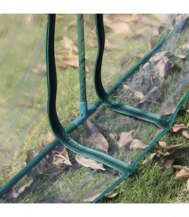 Mini Portable Gardening Flower Plants Greenhouse Warm House — Colour: Dark Green, Size: 350cm x 100cm x 80cm