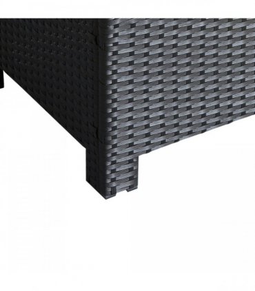 Rattan Coffee Table-Black